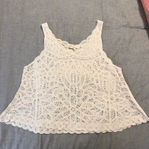 2/$12🔥 Lace Tank Top, Size Medium